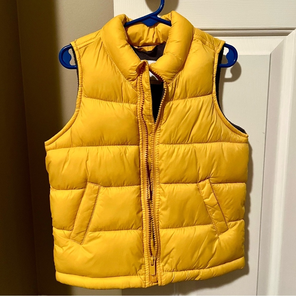 Old Navy Kids Yellow Puffer Vest